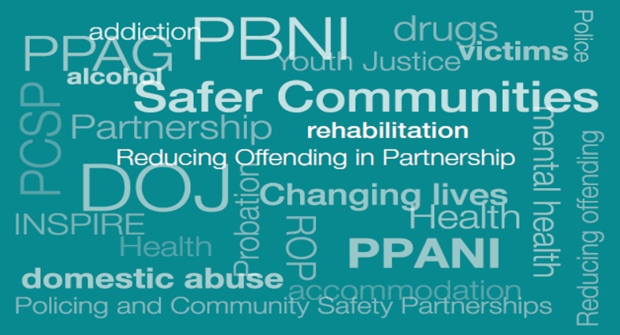 word cloud of Probation Board partners 