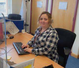 Photo of Joanne McMullan, Probation Service Officer, with the North Antrim Community Service team based in the Ballymena office covering Ballymena, Antrim and Larne.