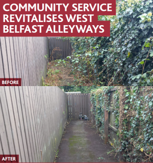 West Belfast alleyway photos
