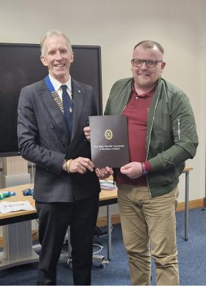 Service User receives  High Sheriff Award from High Sheriff of County Londonderry