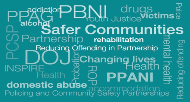 word cloud of Probation Board partners