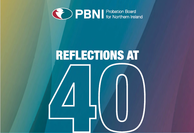 Graphic of part of the Reflections at 40 booklet front cover