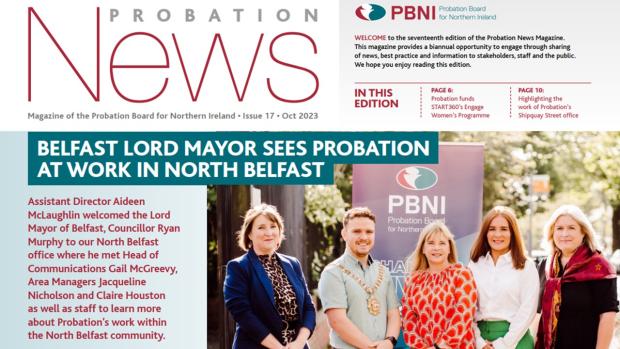 Graphic of the front cover of external Probation News issue number 17
