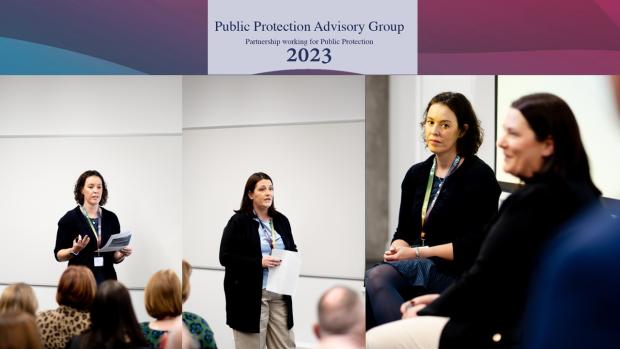 Photo of Probation Officer Emma Richmond, Probation Board and Senior Probation Officer Shauna Hawes, Probation Service presenting at the seminar