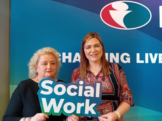 Staff celebrating World Social Work Day