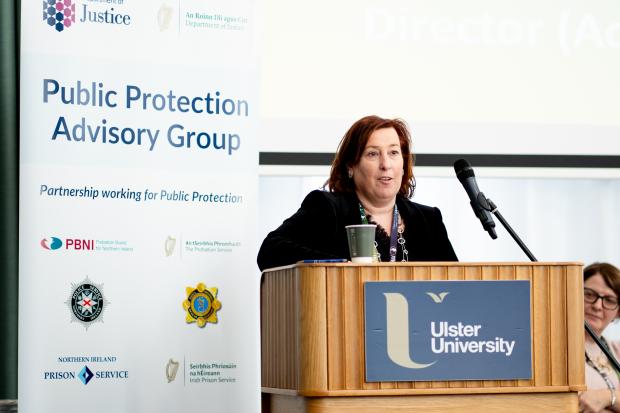 Probation Service Director (Acting) Una Doyle giving the closing remarks.